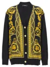 Versace Black La Coupe Des Dieux Cardigan In Black