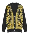 Versace Black La Coupe Des Dieux Cardigan In Black