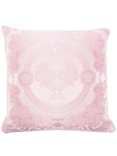 Versace La Coupe Des Dieux Cushion In Pink & Purple