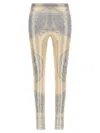 Versace 'la Coupe Des Dieux' Leggings In Metallic