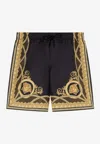 Versace Multicolored La Coupe Des Dieux Bath Sort In Black