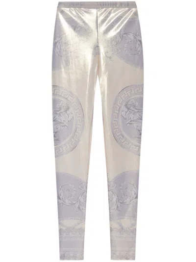 VERSACE LA COUPE DES DIEUX-PRINT LEGGINGS