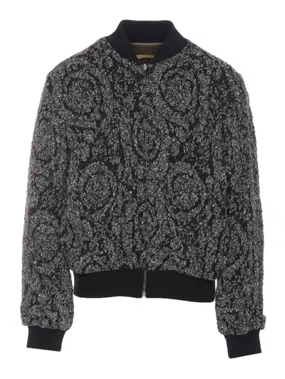 Versace La Coupe Des Dieux Reversible Jacket In Black