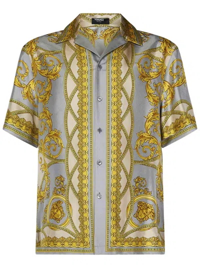 Versace La Coupe Des Dieux Shirt In Grey