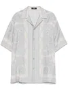 Versace Chemise En Soie La Coupe Des Dieux In Multicolour