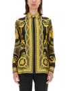 Versace Shirt With La Coupe Des Dieux Print In Multicolour