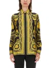 Versace Shirt With La Coupe Des Dieux Print In Multicolour