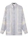 Versace La Coupe Des Dieux Silk Shirt In Neutrals