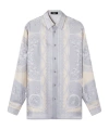Versace La Coupe Des Dieux Silk Shirt In White
