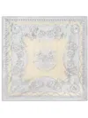 Versace Barocco-print Foulard In Nude