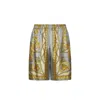 Versace La Coupe Des Dieux Print Silk Shorts