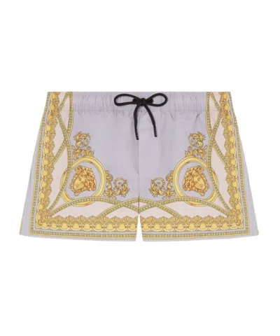 Versace La Coupe Des Dieux Swim Shorts In Nude