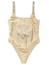 Versace La Coupe Des Dieux Beachwear In Gold