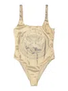 Versace La Coupe Des Dieux Beachwear In Gold