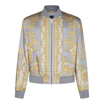 Versace La Coupe Des Dieux Bomber Jacket In Multi