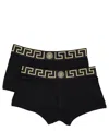 Versace Black Briefs With Elastic Waist With Medusa Print