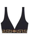 Versace Top With Greek In Black