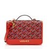 Versace La Greca Coated Canvas Top Handle In Multi