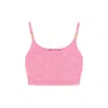 Versace La Greca Cropped Top Women In Pink