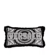 Versace La Greca Cushion In Monochrome
