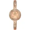 Versace La Greca Ip Rose Gold Bangle Bracelet Watch, 28mm In Ip Rose Gold