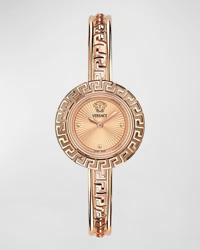 Versace La Greca Bracelet Watch In Gold