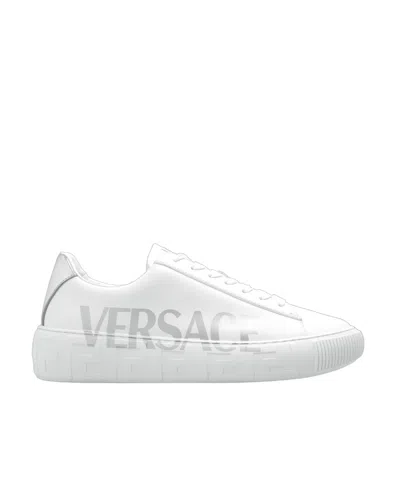 VERSACE VERSACE LOGO PRINTED LOW-TOP SNEAKERS