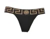 Versace La Greca Logo Slip In Black