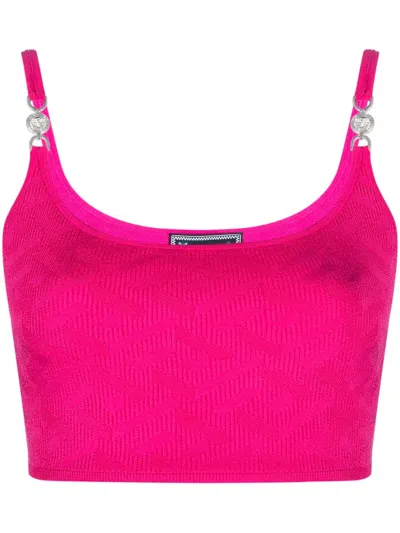 VERSACE LA GRECA MEDUSA '95 针织短款上衣