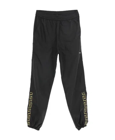 Versace La Greca Print Track Pants In Black