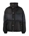 Versace La Greca Puffer Jacket In Black