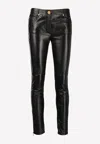 Versace Panelled Skinny Trousers In Black