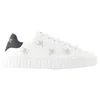 Versace Women's La Greca Sneakers In White