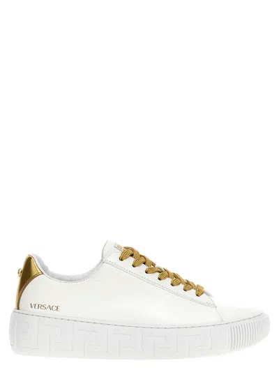 Versace 'la Greca' Sneakers In White