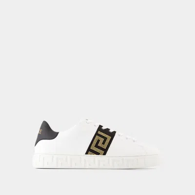 Versace La Greca Sneakers In White