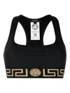 Versace Jersey Top With Topeka Bi-stretch Organic Cotton In Black