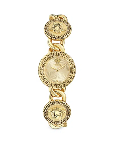 Versace La Greca Stud Icon Watch, 28mm In Gold