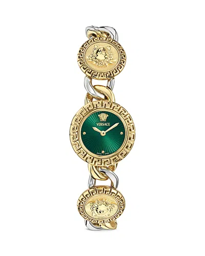 Versace La Greca Stud Icon Watch, 28mm In Gold