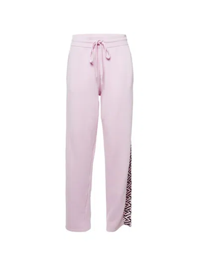 Pre-owned Versace La Greca Track Pants In Pink