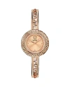 Versace La Greca Ip Rose Gold Bangle Bracelet Watch, 28mm