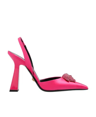 VERSACE VERSACE LA MEDUSA POINTED TOE PUMPS
