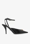 Versace Medusa Patent Calfskin Stiletto Pump In Black