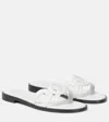 Versace Medusa '95 Flat Sandals In White