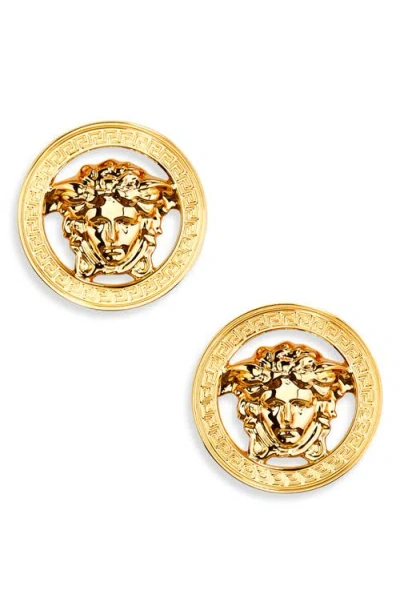 Versace La Medusa '95 Stud Earrings In  Gold