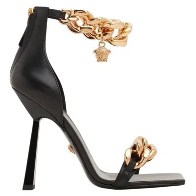 Versace La Medusa Aevitas Chain Sandals In Multi