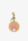 Versace La Medusa Bag Charm In Yellow
