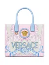 Versace La Medusa Barocco Tote Bag In Pink