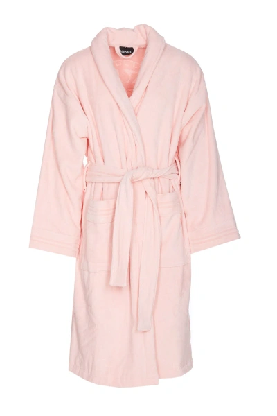 Versace La Medusa Bathrobe In Pink