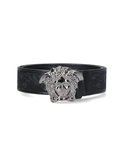 VERSACE LA MEDUSA" BELT - BLACK
