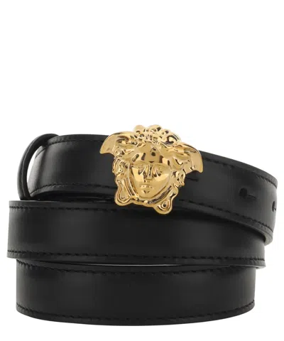 Versace La Medusa Belt In Black